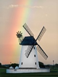 Rainbow Over Lytham Windmill - Ref:7424