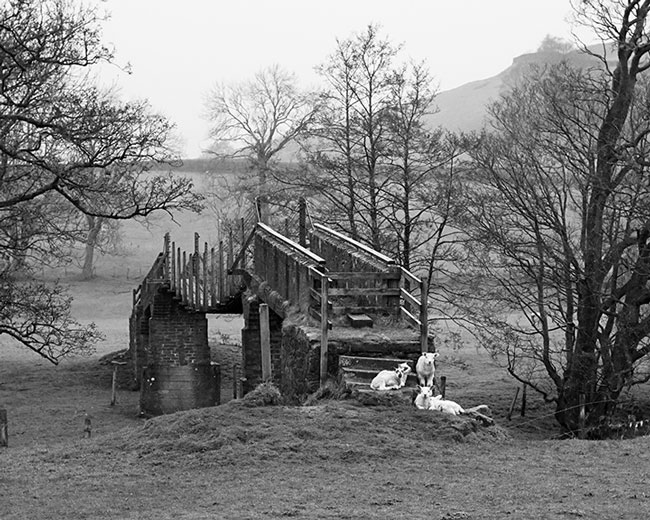 Foot bridge over the River Hodder, Dunsop Bridge