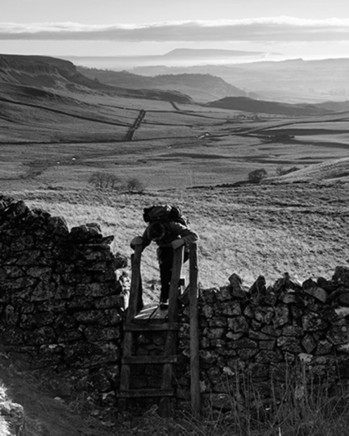 Looking Down Crummack Dale To Pendle Hill