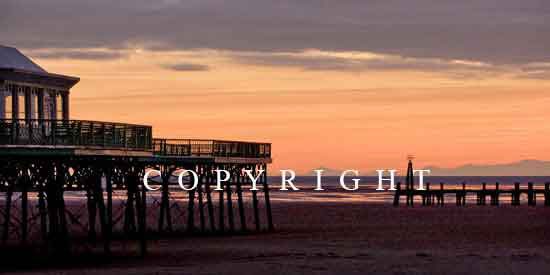 St Annes Pier to Distant Welsh Mountains