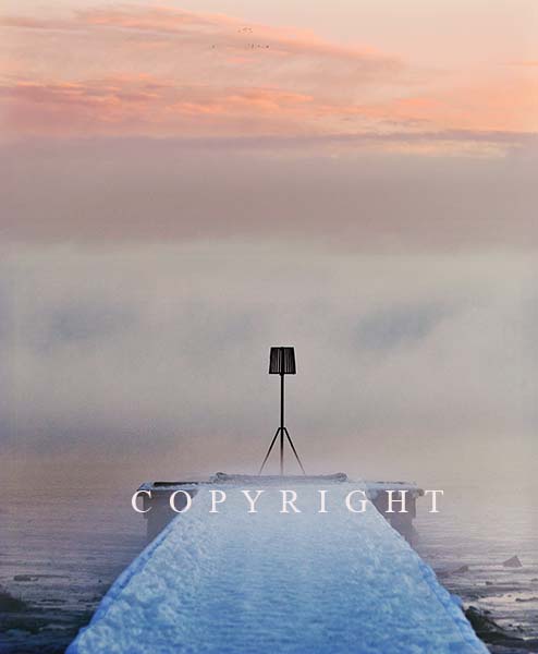 Freezing Fog over Lytham Jetty, Ref : 7804