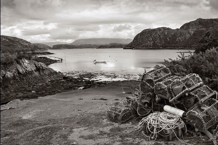 View over Loch Laxford. Sutherland