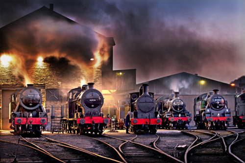 Firing Up - Worth Valley Railway, March 2013, Ref 1778 col