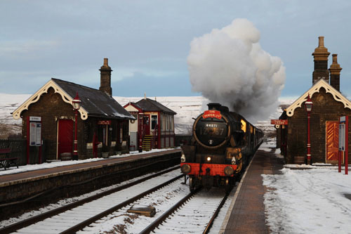 Waverley Steams Through Garsdale Station